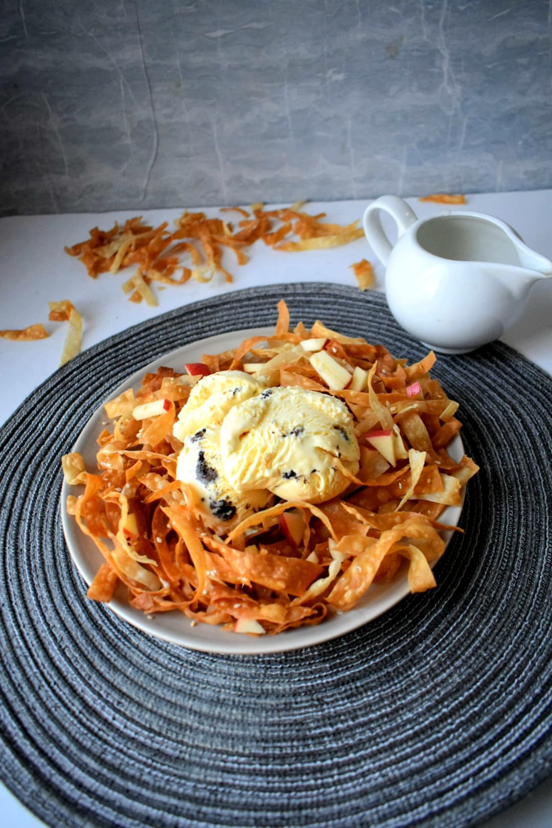 Honey Noodles With Ice Cream
