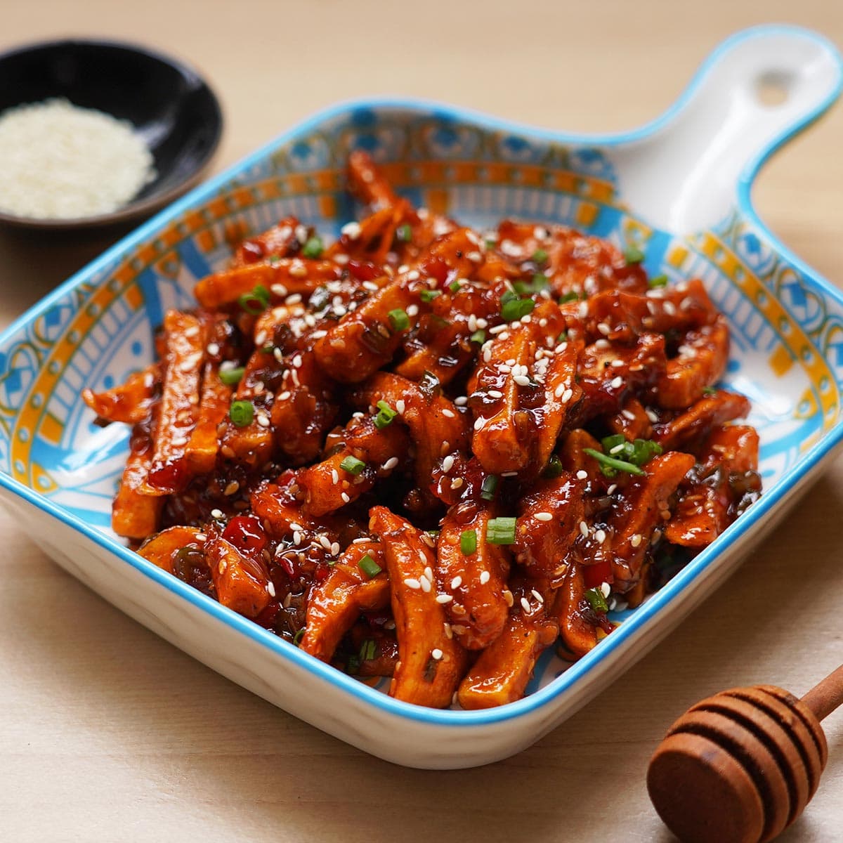 Veg. Honey Chilli Potato Shots